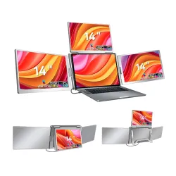 Monitor Extralink Smart Life S780 3-Screen 14" Full HD IPS 50Hz do laptopa 12" do 18,5"