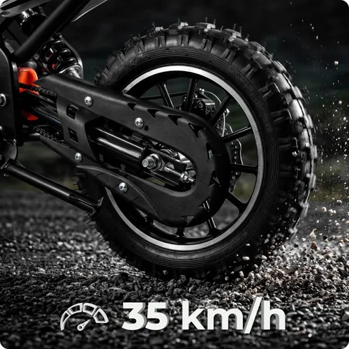 Motorek dla dzieci cross spalinowy 49CC motocykl el. start LED 35km/h motor