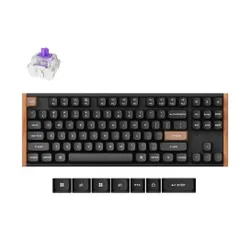 Klawiatura gamingowa Keychron K8H-F1 75% Magnetic Wood Black