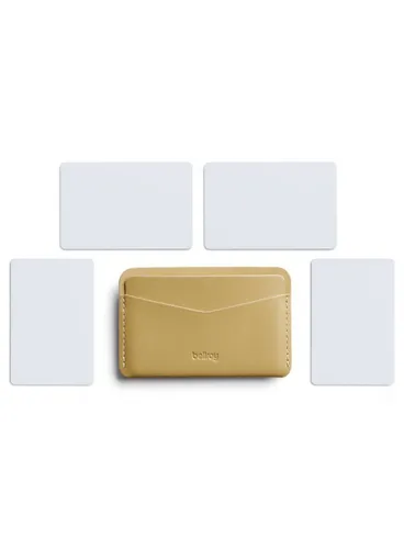 Skórzany kartownik portfel na karty Bellroy Card Slip - mustard