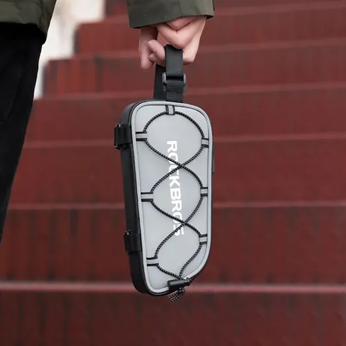 Torba rowerowa na ramę Rockbros 30120109 0,9 l silver