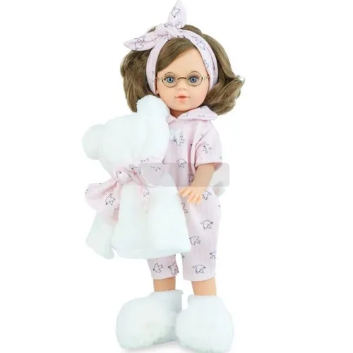 Lalka hiszpańska Marina Pijama party z kocykiem