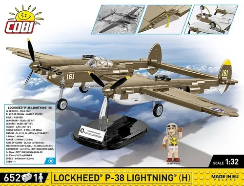 Cobi Klocki Klocki Lockheed P-38H Lightning