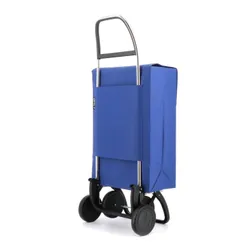 Wózek na zakupy z 4 kołami Rolser Jean LN - blue