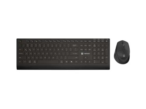 Zestaw klawiatura i mysz Natec Stingray 2 bezprzewodowa czarna