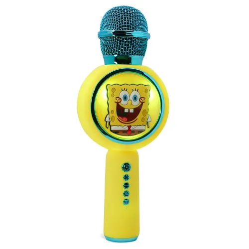 Mikrofon z głośnikiem Bluetooth OTL Technologies Karaoke SPONGEBOB 5W Żółty