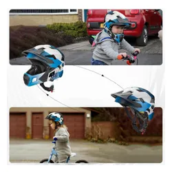 Kask rowerowy dziecięcy, Szczękowy, na rower, hulajnogę, ROCKBROS, M