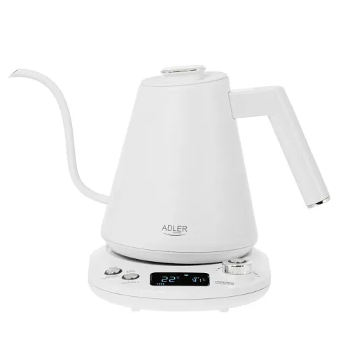 ADLER AD 1349w 1 l - czajnik elektryczny bezprzewodowy metalowy z regulacją temperatury