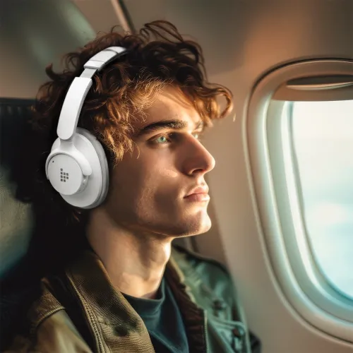 Słuchawki bezprzewodowe Tronsmart Sounfii Q20S Hybrid ANC Nauszne Bluetooth 5.3 Biały