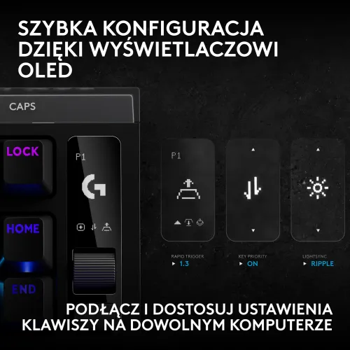 Klawiatura magnetyczna Logitech G Pro X2 TKL Rapid Czarny