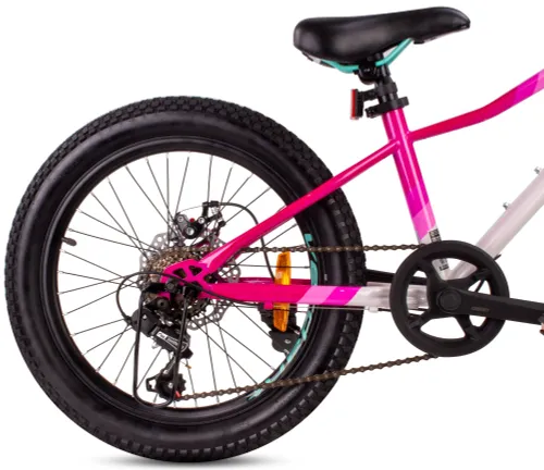 Rower dziecięcy SUN BABY Verdant Calix 20 dla dziewczynki Biało-różowo-miętowy