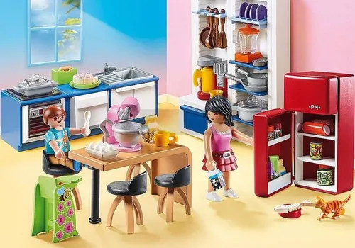 Playmobil Zestaw z figurkami Dollhouse 70206 Rodzinna kuchnia