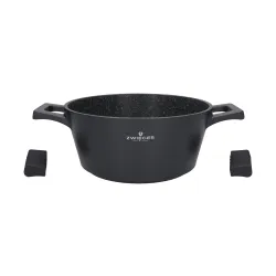 ZWIEGER Black Stone 3,5 l - garnek aluminiowy z pokrywką