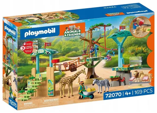 PLAYMOBIL Zoo 72070 Park wspinaczkowy w dziczy zestaw dla dzieci +4 lata