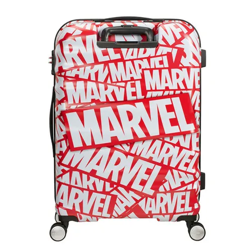 Walizka średnia American Tourister Wavebreaker Marvel - Marvel logo