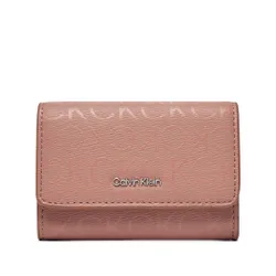 Маленький женский кошелек Calvin Klein CK Must Trifold Sm_Epi Mono K60k611439 Ash Rose Mono VB8