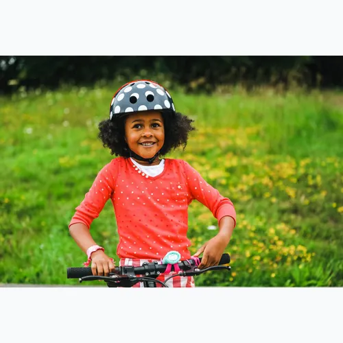 Kask rowerowy dziecięcy Hornit PolkaDot navy/white/red