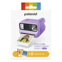 Aparat natychmiastowy POLAROID Go Gen 3 Fioletowy + kolorowe wkłady (8 szt.)