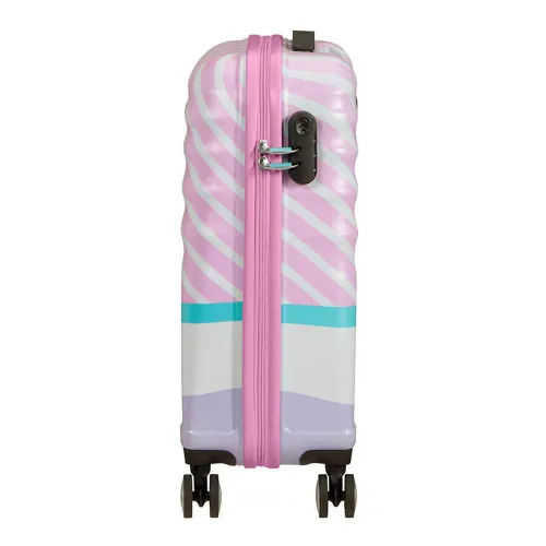 Walizka kabinowa American Tourister Wavebreaker Disney - Daisy pink kiss