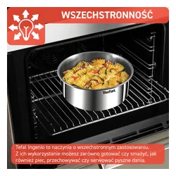 Zestaw patelni i garnków TEFAL Emotion L8968S04 Stalowy (8 elementów)