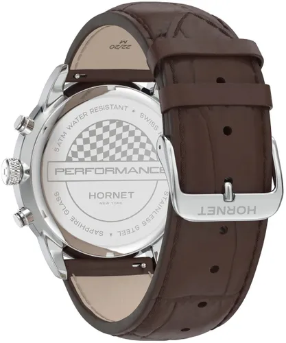 Zegarek HORNET Minskoff NFC 43mm Srebrno-brązowy