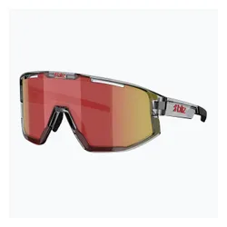 Okulary przeciwsłoneczne Bliz Vision transparent dark grey/brown red multi