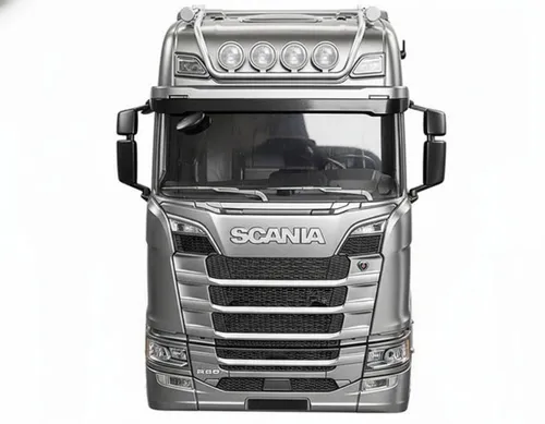 Zdalnie sterowany samochód COIL ciężarówka SCANIA 770S TIR RC 1:10 na pilota srebrna