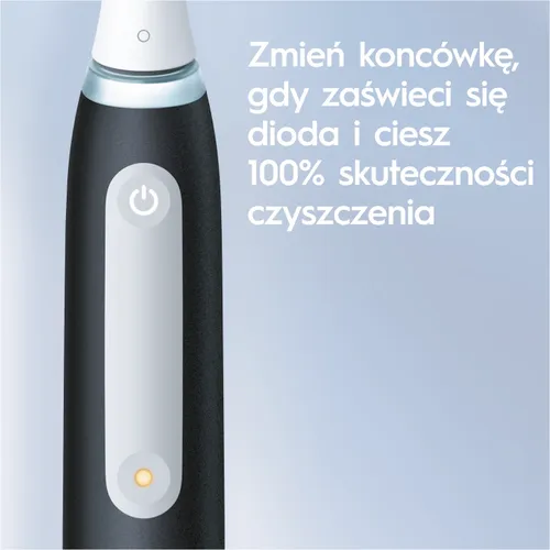 Szczoteczka magnetyczna ORAL-B iO White Clean Czarny (końcówka wybielająca + pokrowiec)