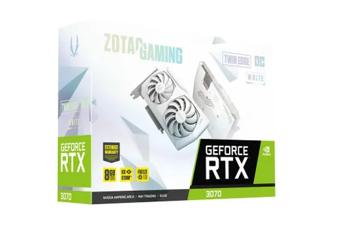 Karta graficzna RTX 3070 Twin Edge OC LHR 8GB White Edition GDDR6 256bit 3DP/HDM 