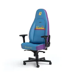 Fotel Noblechairs ICON Nuka-Cola Quantum Edition Gamingowy do 150kg Skóra ECO Niebiesko-fioletowy