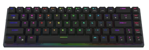 Klawiatura mechaniczna Aqirys AQI-GA-KB-8 Gateron Red Czarny