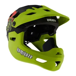 Kask KAMIKAZE Ronin Zielony Full Face (rozmiar L)
