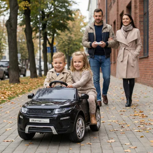 Samochód dla dziecka BAMBI RACER Land Rover Suv Jeep 1 osobowy Błyszczący Czarny