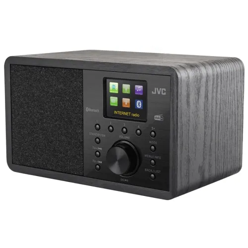 Radioodbiornik JVC RA-E814B Radio FM DAB+ internetowe Bluetooth Czarny