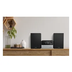 Wieża Philips TAM3205M2/12 20W Bluetooth Radio FM Czarno-srebrny