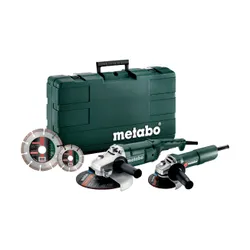 Комплект угловых шлифовальных машин Metabo EC 2200-230 + W 750-125