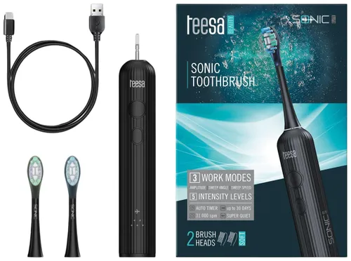Szczoteczka soniczna TEESA Sonic Elite TSA8082-B Czarny