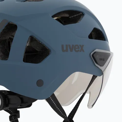 Kask rowerowy UVEX Stride Visor stone blue matt/lite mirror silver