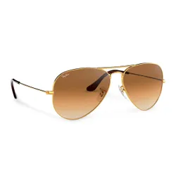 Okulary przeciwsłoneczne Ray-Ban Aviator Large Metal 0RB3025 001/51 Gold/Brown Classic