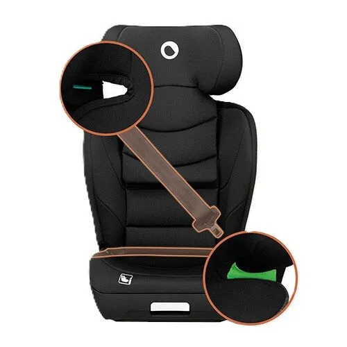 Fotelik samochodowy LIONELO Neal i-Size 100-150 cm (15-36 kg) Czarny