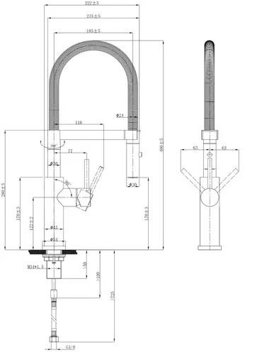 Bateria kuchenna VILLEROY&BOCH Steel Expert 2.0 Antracyt