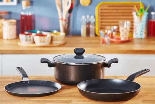 TEFAL Simple Cook 28 cm - patelnia tytanowa nieprzywierająca z sensorem smażenia