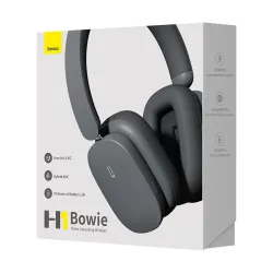 Słuchawki bezprzewodowe Baseus Bowie H1 ANC Nauszne Bluetooth 5.2 Czarny