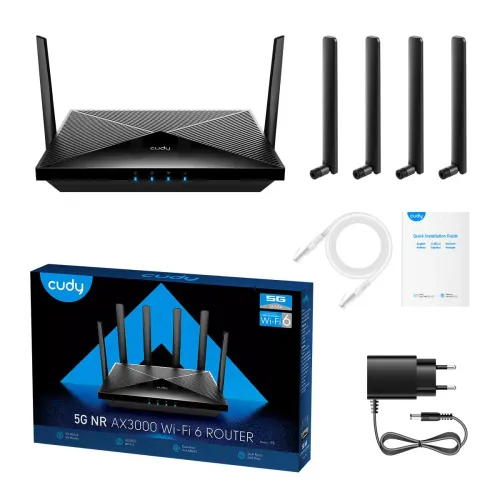 Router z 5G Cudy P5 AX3000 5G Czarny