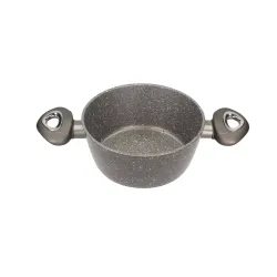 Garnek aluminiowy z pokrywką VALDINOX ROCK SZARY 1,8 l