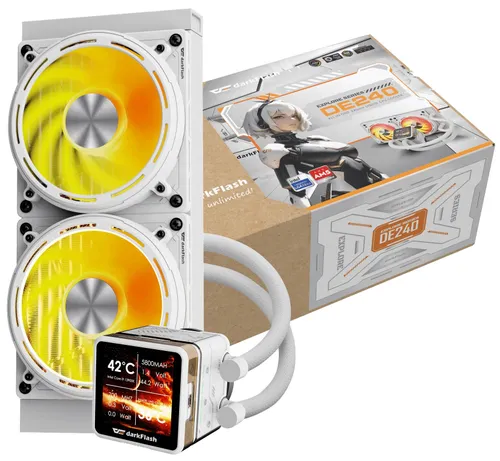 Chłodzenie wodne DARKFLASH Explore DE240 Biały