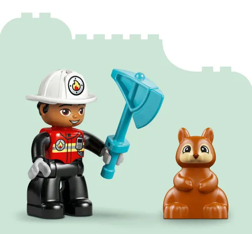 LEGO 10473 DUPLO Wóz strażacki z wężem i strażakiem