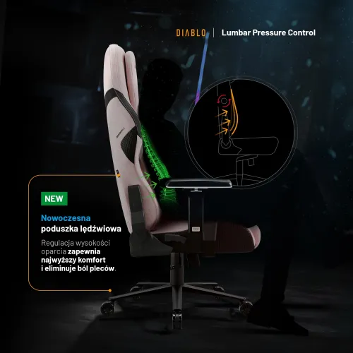 Fotel DIABLO CHAIRS X-One Prime Różowy