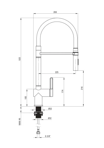 Bateria Deante Magnetic BRM_C72M Brąz/Czarny