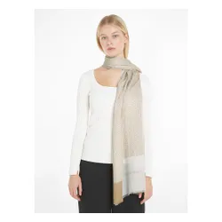 Șal Calvin Klein Geo logo Minimal șal 70x180 k60k610228 Doeskin PBP